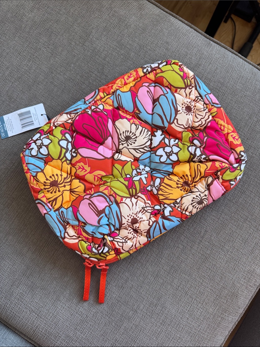 Vera Bradley Essential Lay-Flat Travel Organizer in Multicolor “Midday Garden”